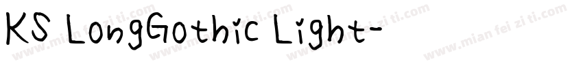 KS LongGothic Light字体转换